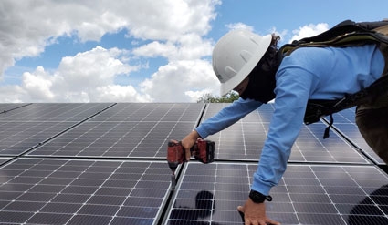 installing solar panels