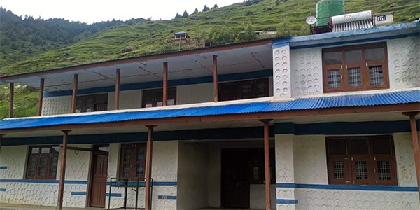 Badki Health Post, building in remote Jumla village in Nepal