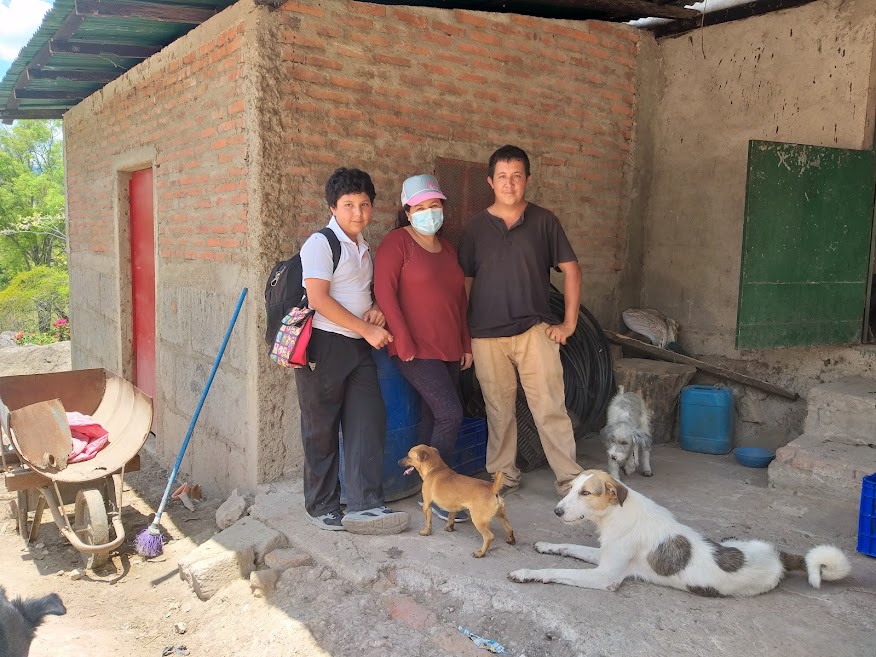 Juan David Morazán y su familia