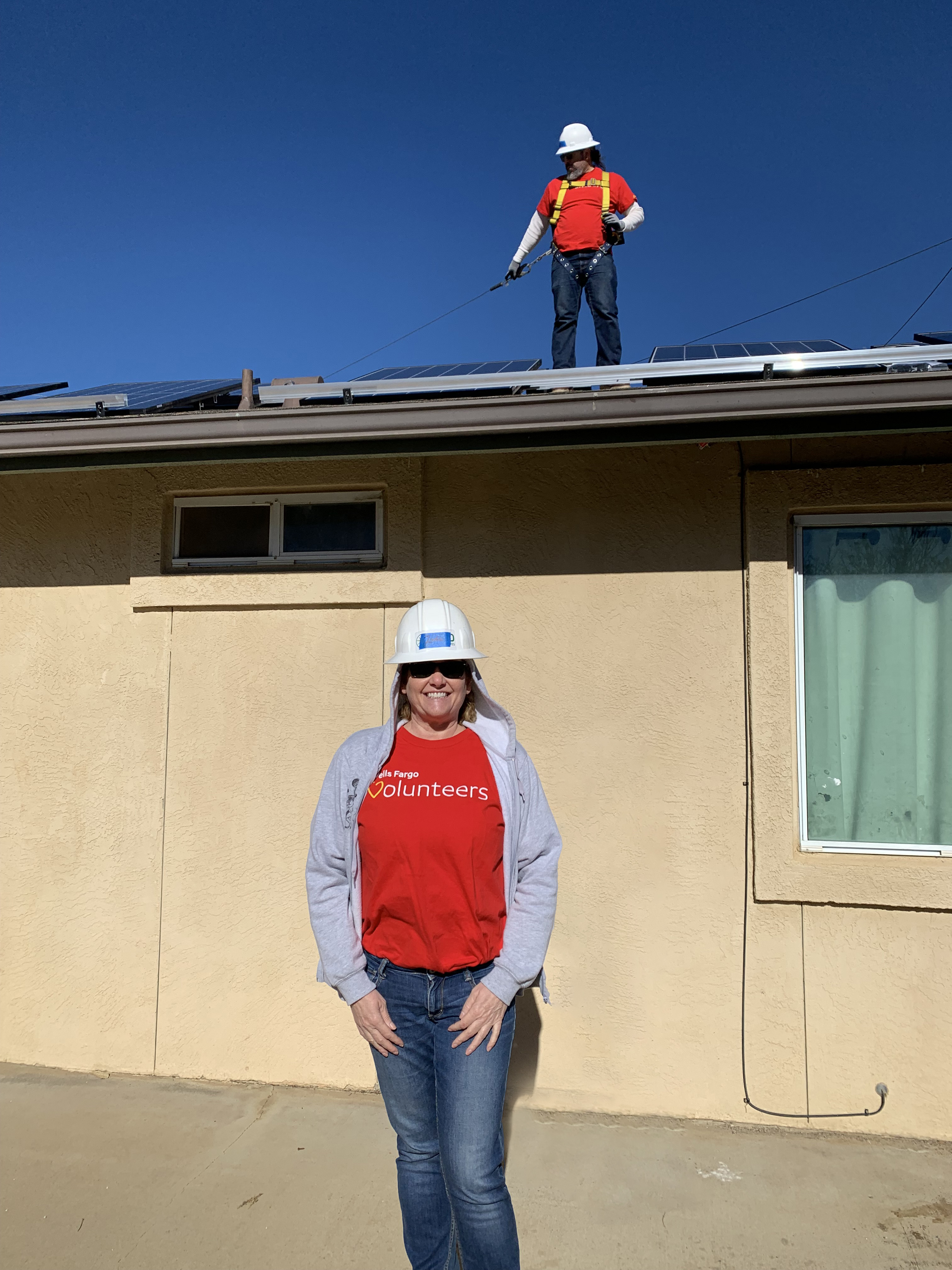 Zsofia, Wells Fargo volunteer in Anza