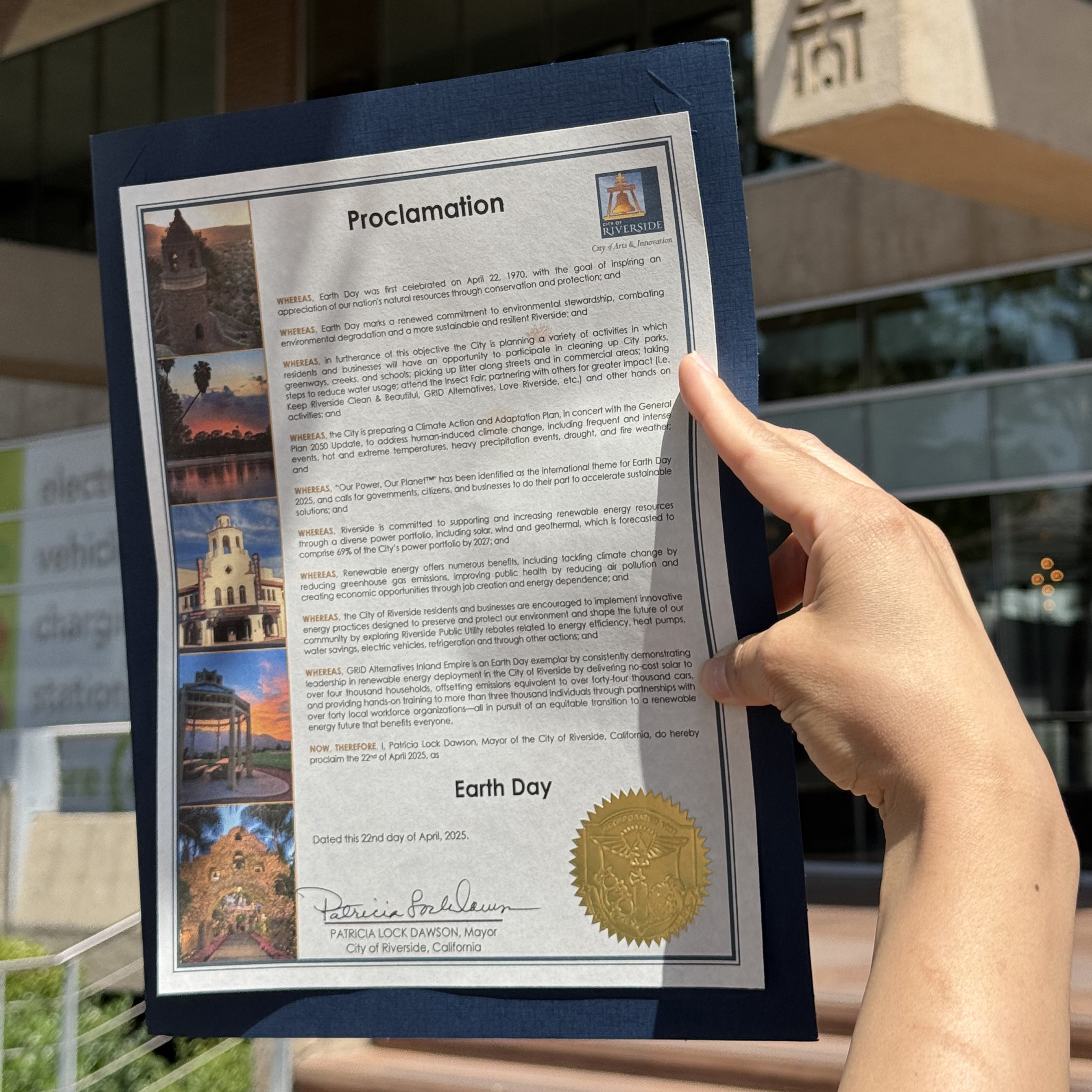 Earth Day 2025 City of Riverside Proclamation
