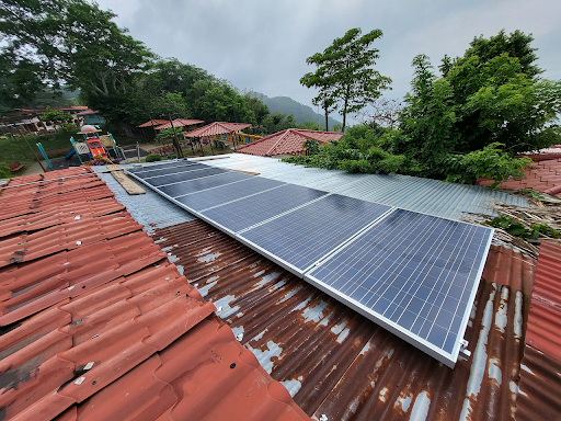 Solar Panels on top of roof