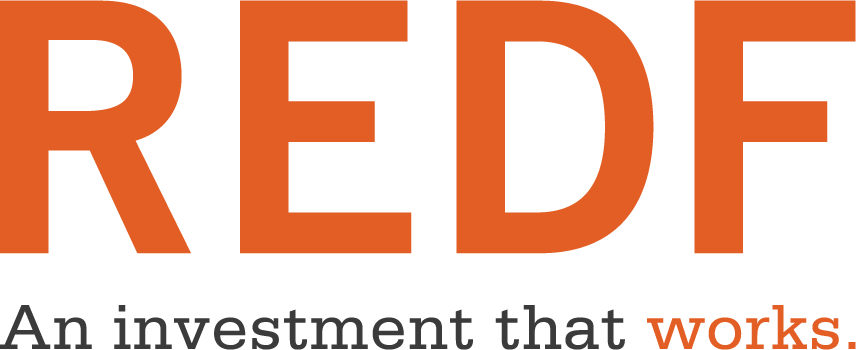 REDF - An investment that works. (logo)
