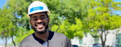 IBT grad and entrepreneur Dariyn Choates smiles during his time with GRID.