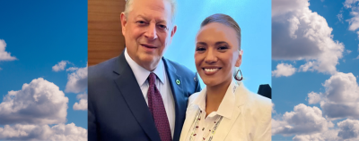 Managing Director Tanksi Clairmont and former VPOTUS Al Gore, featured speakers at this years Climate Reality Project in Las Vegas.