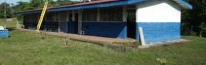 Schoolhouse with solar panels
