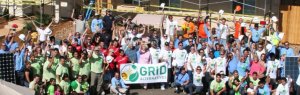 GRID solarthon group at building site