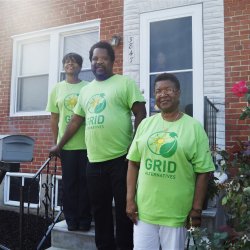 The Morgan family received solar on their home in Baltimore.