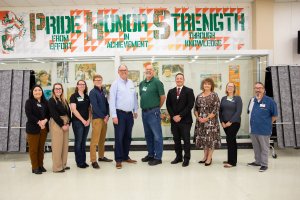 group of people posing for photo