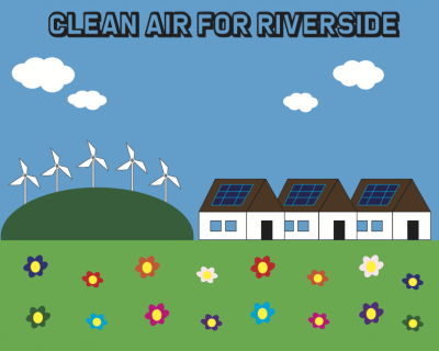 GRID's Clean Energy = Clean Air Youth Art Contest Winner:  Hasaan Piert, Martin Luther King High School, Riverside, CA
