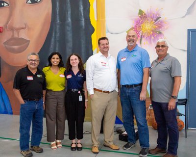 City of Bakersfield staff and GRID staff posing for a photo