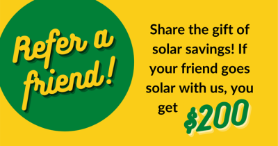 Refer someone you know for solar!