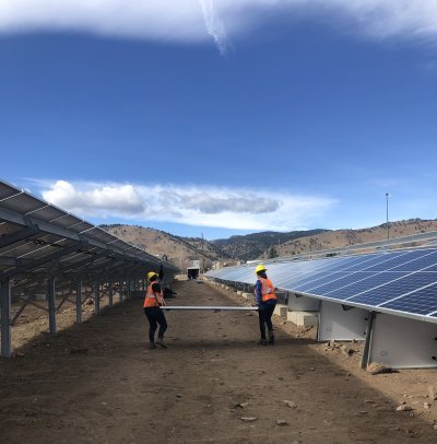 tribal solar install