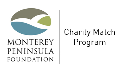 Monterey Peninsula Foundation logo with "Charity Match Program" text