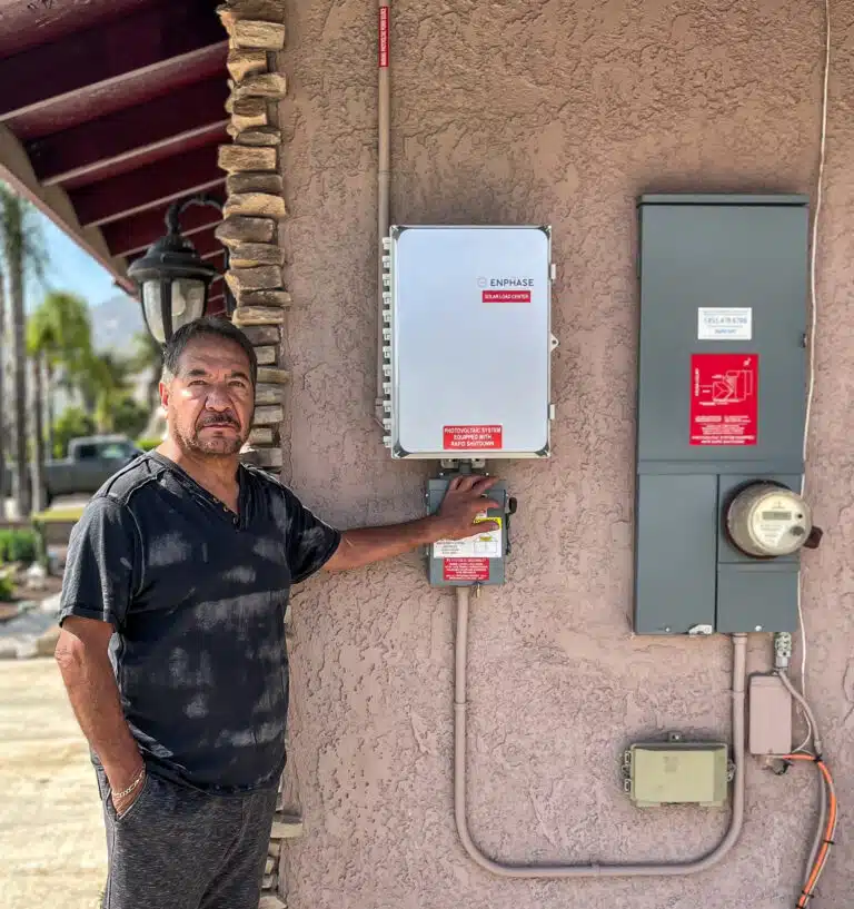 Roberto Canchola at his home in Jurupa Valley