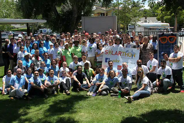 The whole group at Solarthon