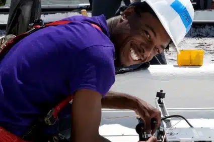 A Baltimore Civic Works trainee