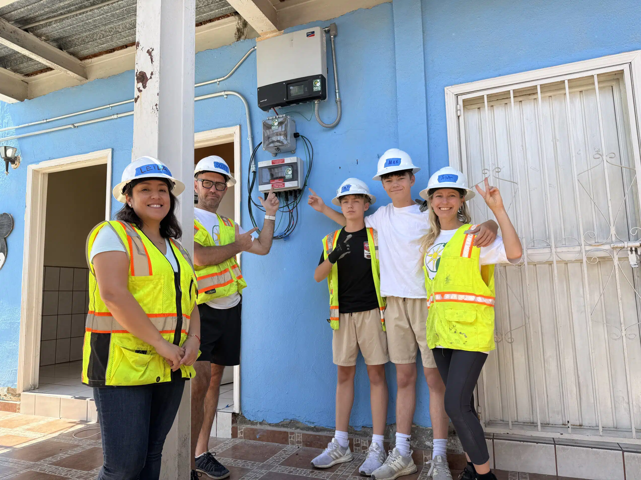 Volunteers at YMCA Installation Project, 2025