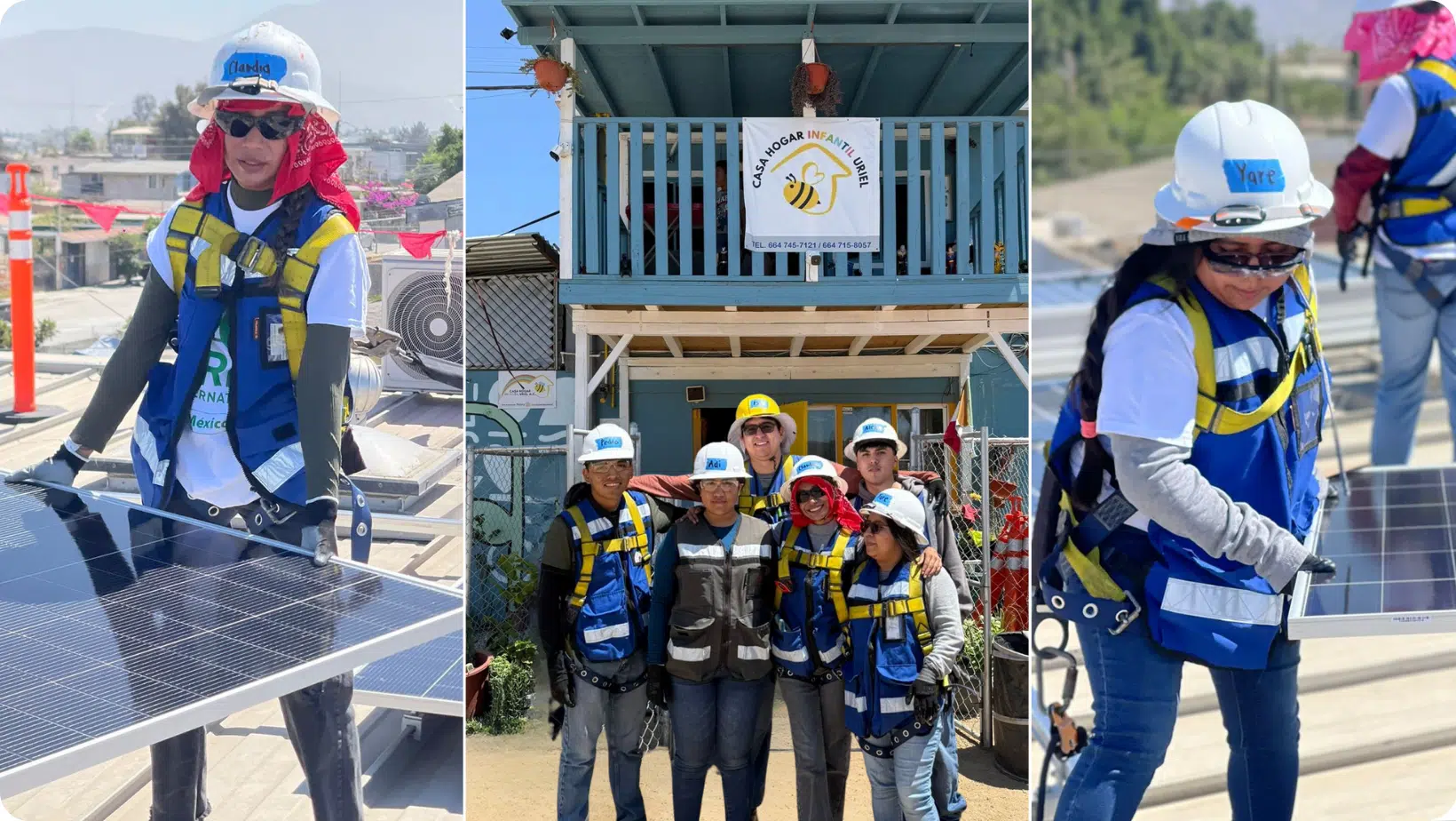 Collage of UTT student volunteers