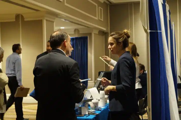 Job Seeker speaking to a solar organization