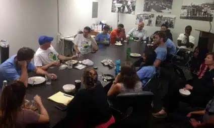 Michael Johnson-Chase shares his stories with the DC office