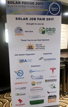 Solar Focus Job Fair Sponsors banner