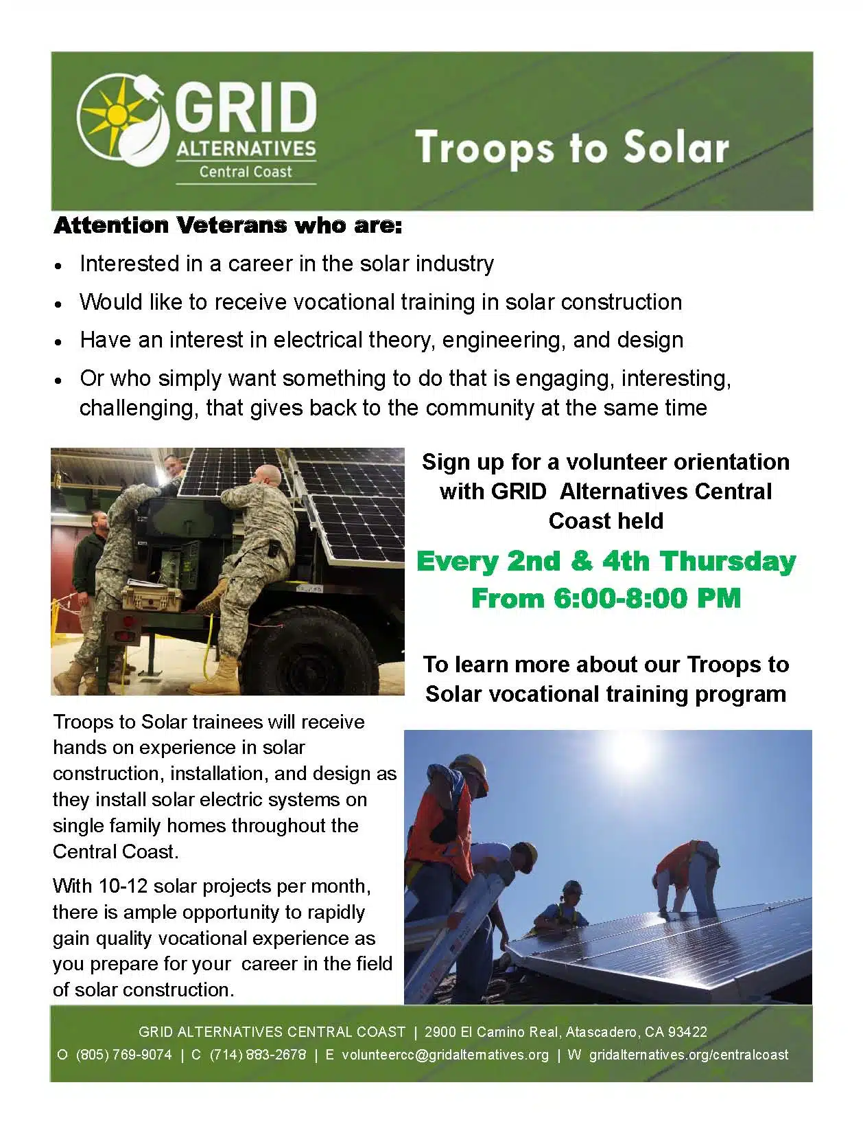 Troops to Solar