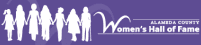 Alameda County Women's Hall of Fame logo, a row of silhouetted figures beside the wordmark.