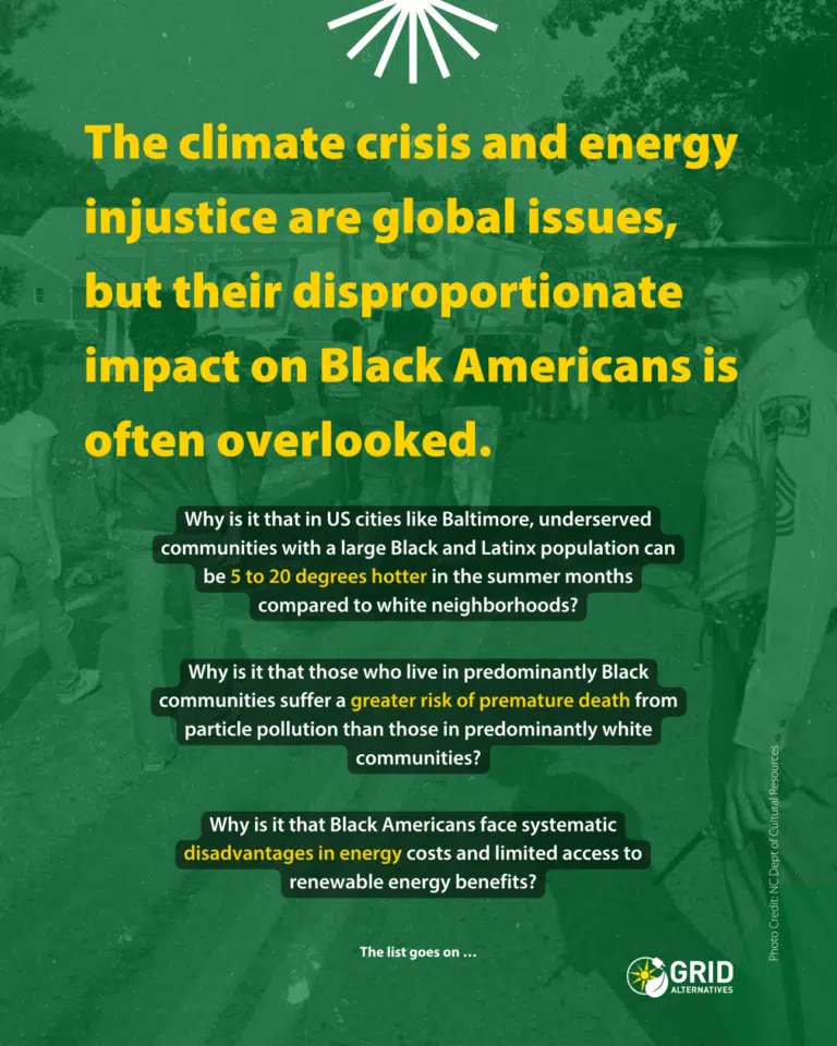 The climate crisis and energy injustice are global issues, but their disproportionate impact on Black Americans is often overlooked