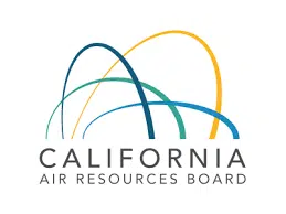 California Air Resources Board logo with overlapping arc design